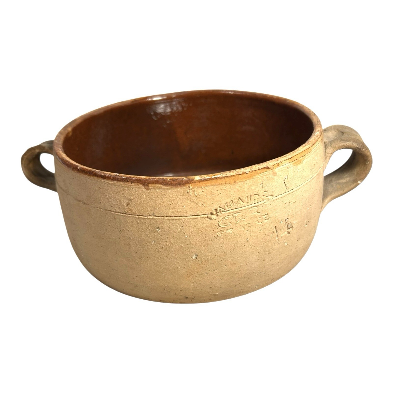 Vintage Vallauris France Stoneware Dish Owned by Martha Stewart at Turkey Hill - Image 5