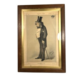 Antique Chromolithograph Caricature Print Entitled Property Showing William Ward