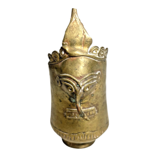 Antique Rare Asian Nepalese Gold Gilt Bronze Ganesha Ritual Cup