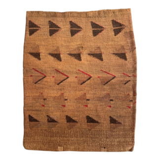 Antique Native American Plateau Nez Perce Double Sided Corn Husk Flat Bag