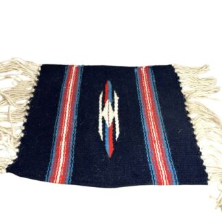 Vintage Native American Chimayo Small Rug from New Mexico