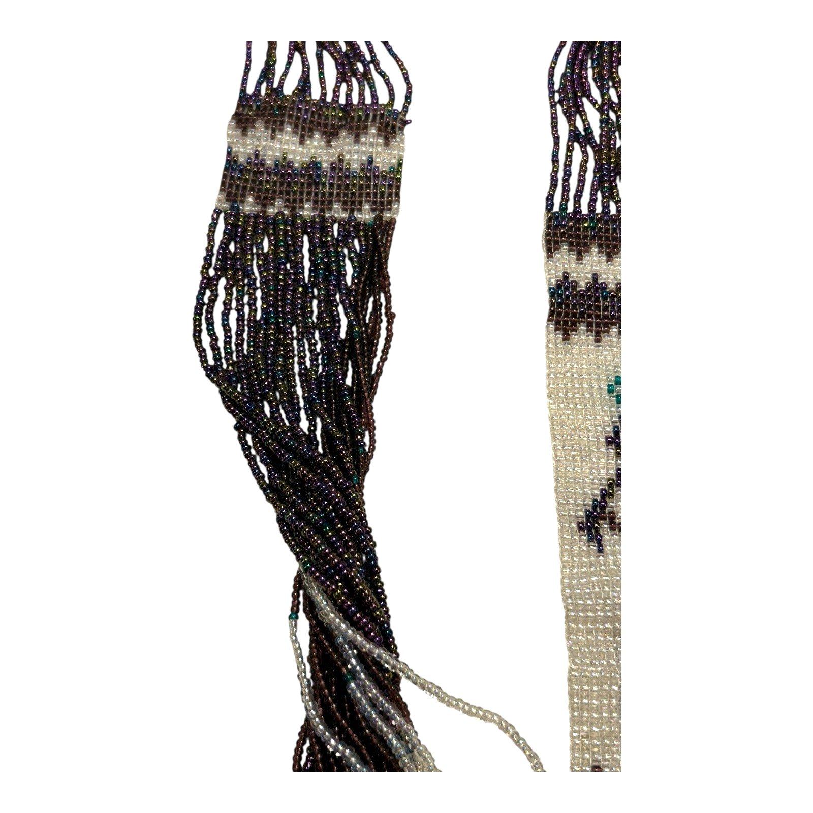 Vintage Southwestern Native American Beaded Necklace - Dancer Pattern - Image 7