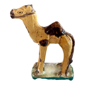 Vintage Studio Folk Art Pottery Camel Figurine Statue