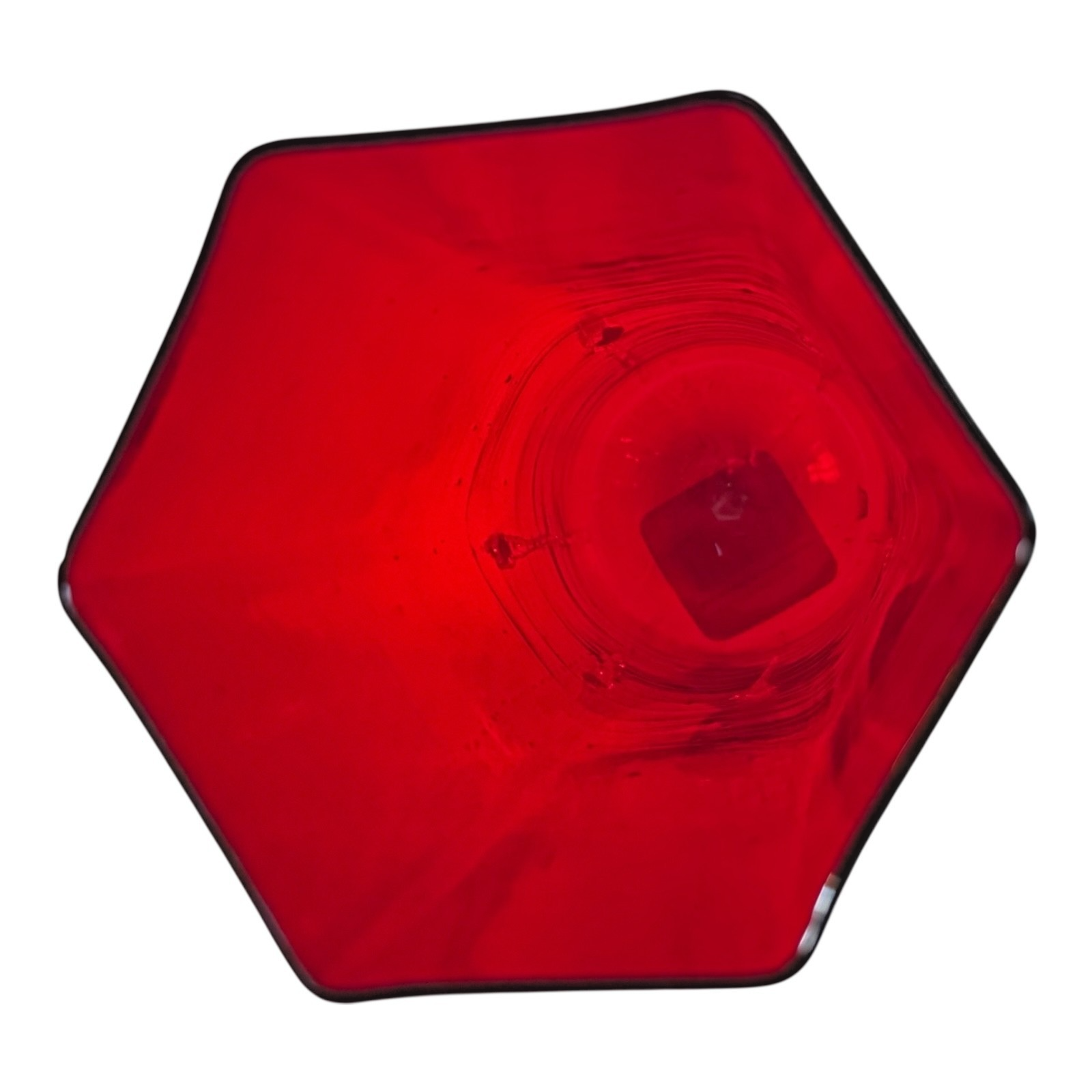 Vintage Murano Red Aventurine Art Glass Vase, Gold Fleck - Martha Stewart Prop - Image 8