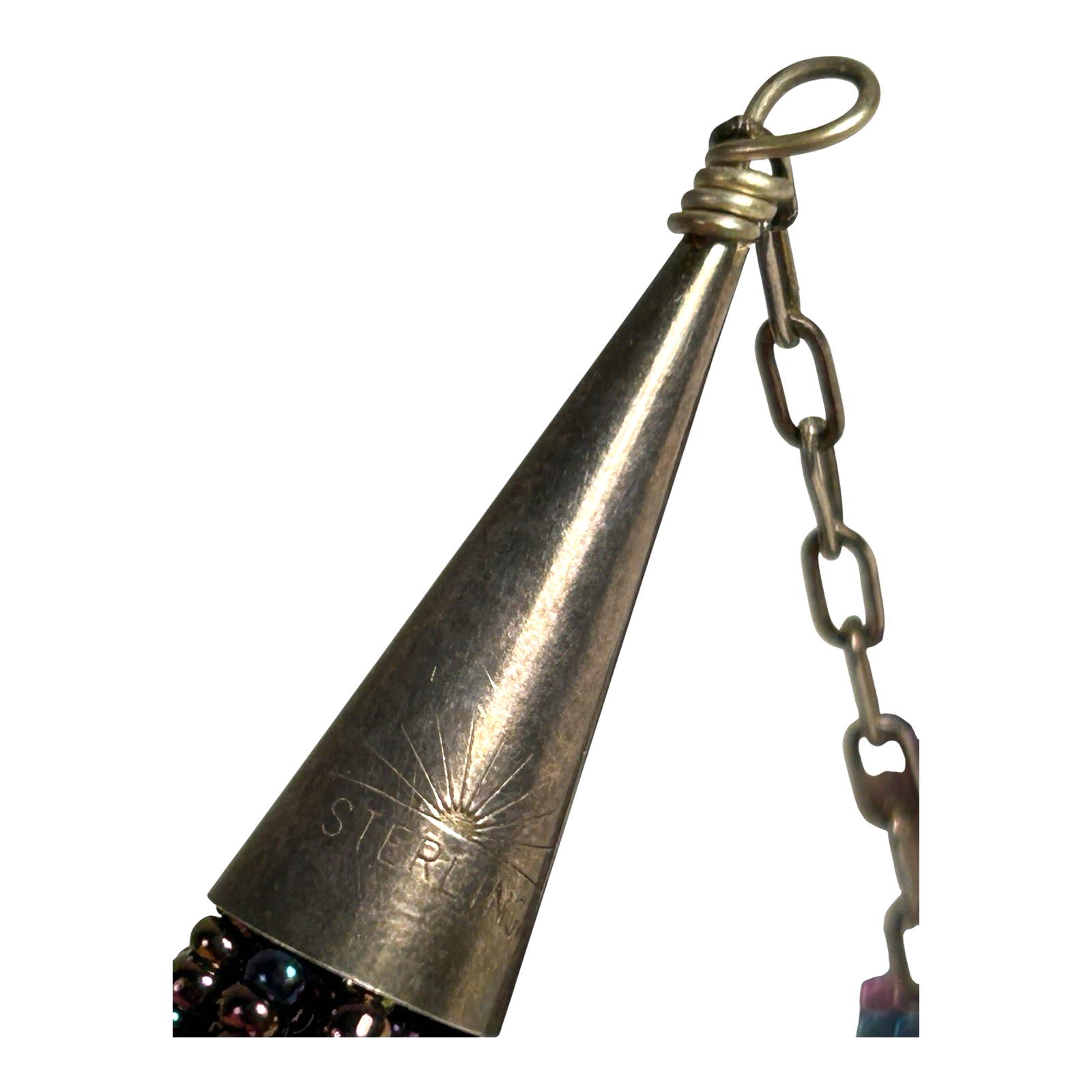 Vintage Southwestern Native American Beaded Necklace - Dancer Pattern - Image 14