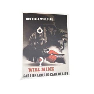 Vintage Giclee of British WW2 Poster Care of Arms by Abram Games