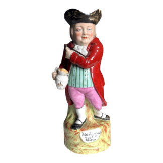 Antique Staffordshire Hearty Good Fellow Toby Jug Character Pitcher