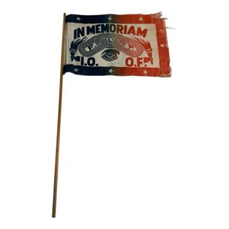 Vintage Original Odd Fellows Flag Owned by Mike Wolfe American Pickers